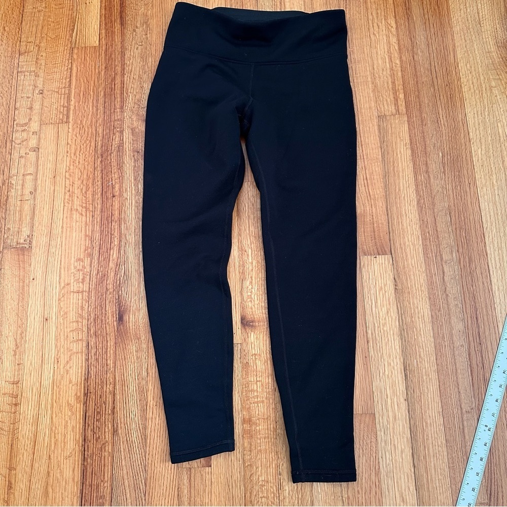 Athleta Altitude Fleece Lined Stash High Rise Legging Size M (k11)